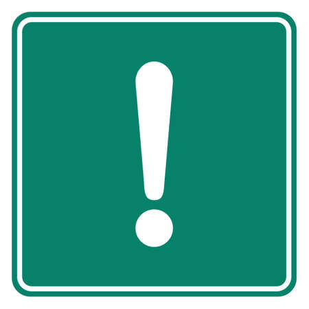 Exclamation mark and road signのイラスト素材