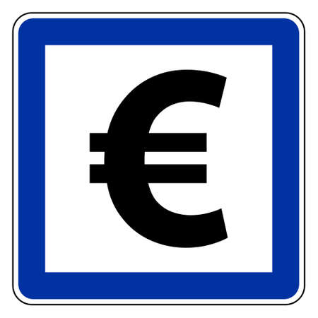 Euro and road signのイラスト素材