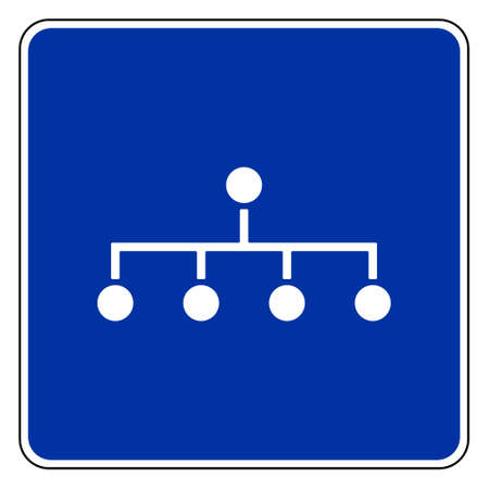 Network and road signのイラスト素材