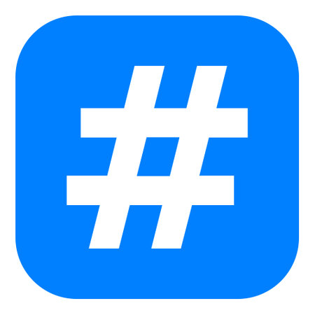 Hashtag and app icon