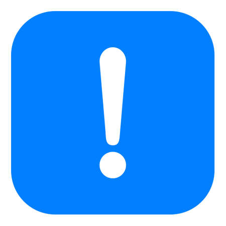 Exclamation mark and app iconのイラスト素材