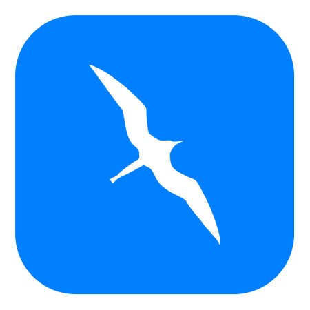 Frigate bird and app iconのイラスト素材
