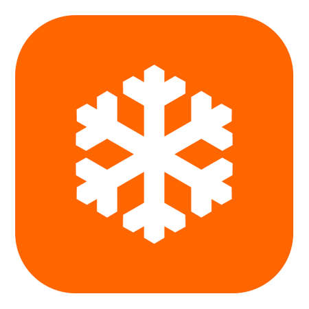 Snow flake and app iconのイラスト素材