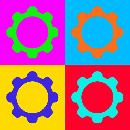 Wheel and pop artのイラスト素材