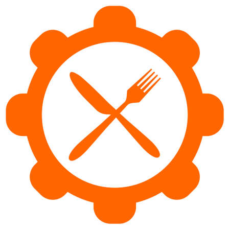Cutlery and wheelのイラスト素材