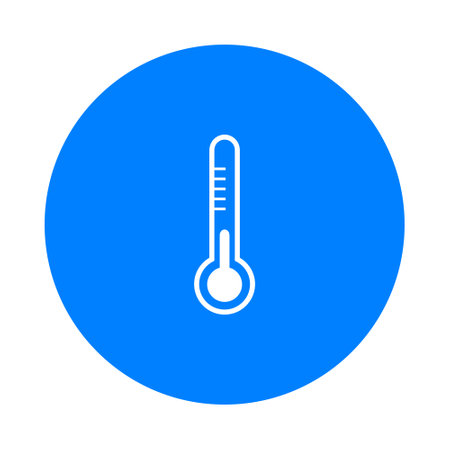 Thermometer and circleのイラスト素材