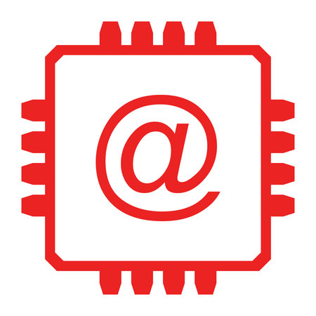 Email symbol and chipのイラスト素材