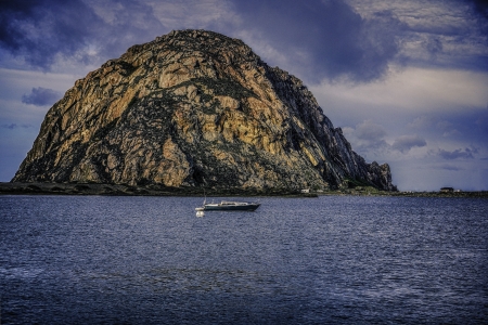 Morro Bay Rockの写真素材
