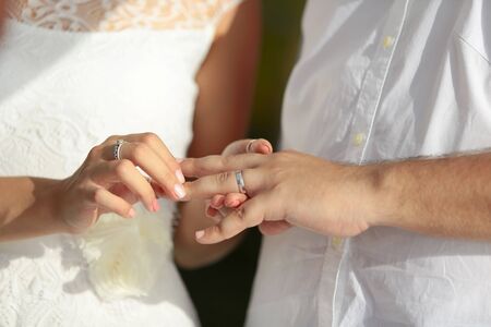 Wedding day in Maldivesの写真素材
