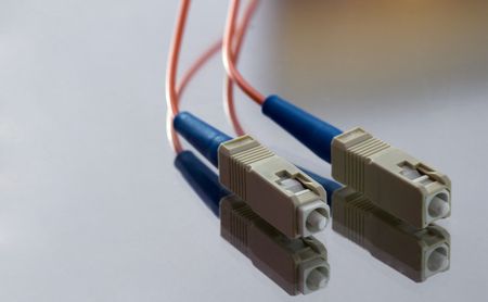 fiber cableの写真素材