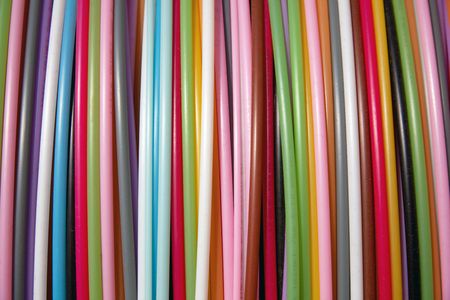 collorfull cables の写真素材