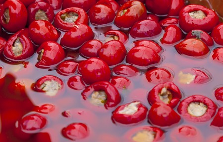 olives in a italian marketの写真素材
