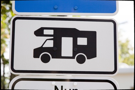 camper sign の写真素材
