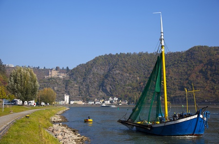detail of the rhine st goar gemanyの写真素材
