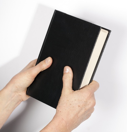 hand on the Holy Bible の写真素材