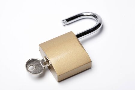 lock on a white background