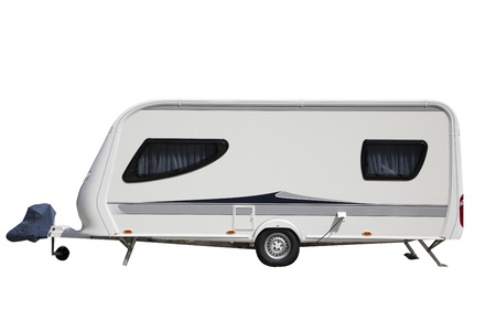 isolated caravanの写真素材