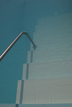 swimming pool in detailの写真素材