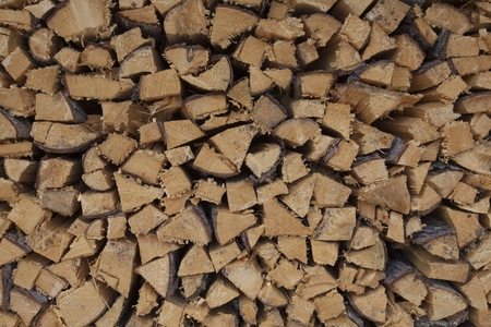 stack of fire woodの写真素材