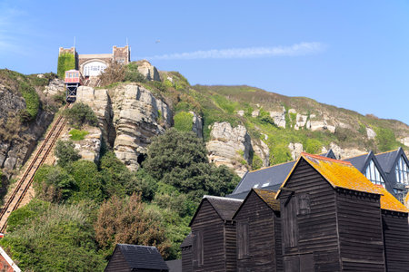 a Scene on Sussex coast in Hastings