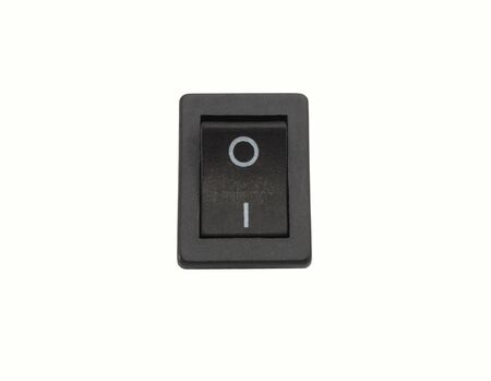 Isolated black on - off power switch 