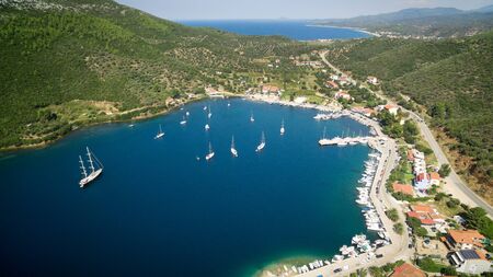 Little town by the sea coast