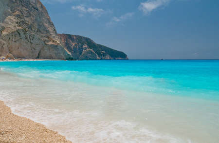 Yachts in Fiscardo at Kefalonia islandの写真素材