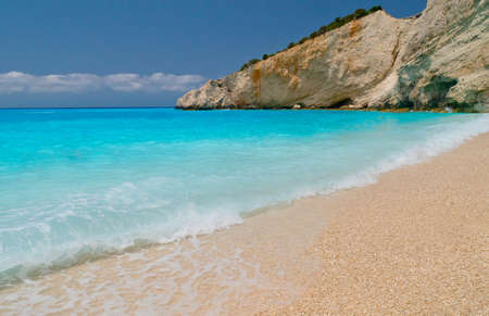 Yachts in Fiscardo at Kefalonia islandの写真素材