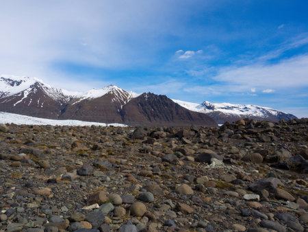 Skaftafell Glacier South Icelandの写真素材