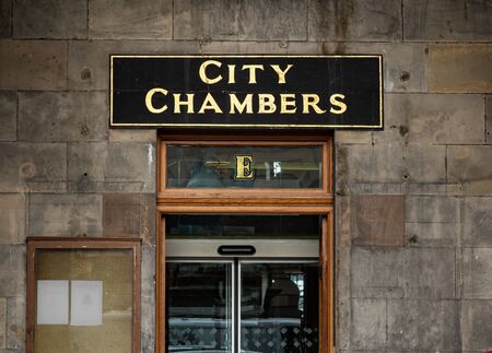 City Chambers building entrance for city council government officesの写真素材