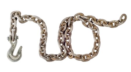 Short chain forming the word no. Isolated