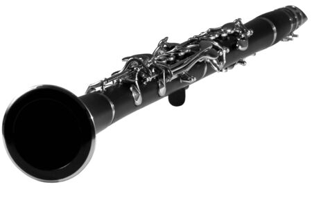 Clarinet on whiteの写真素材