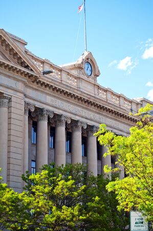The Weld county courthouse in Greeley, Colorado USA