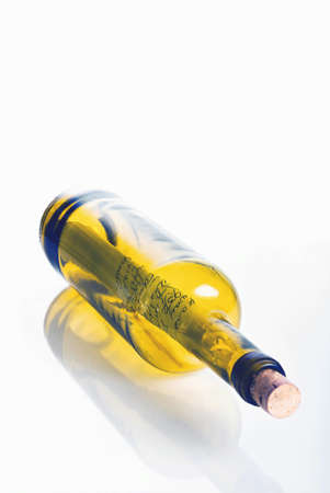 Wine bottle with a cast-away note inside asking for helpの写真素材