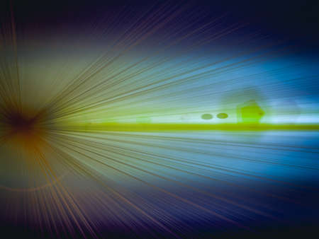 light beam set, three light rays of color green, red, blue