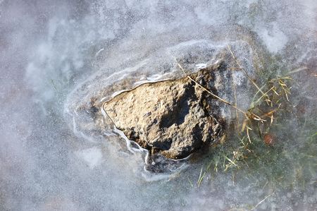 Macro close up of rock and ice detailの写真素材