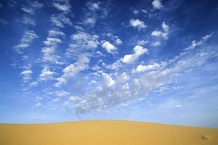 Desert dunes landscape, sahara, Algeria, Africa.の写真素材