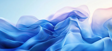 Abstract blue watercolor background with blurred waves, wavy texture for design and print in the style of digital art. Blue abstract pattern with soft gradient, high resolution. --ar 13:6 --v 6.1 Job ID: ec071bab-f30f-4cfd-a474-cf6db33417d3の素材