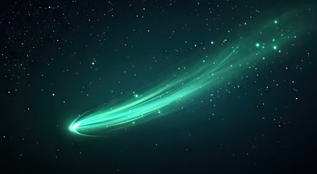 A green nebula in the dark space with a starry vector background. --ar 78:43 --v 6.1 Job ID: bb695961-7f7a-4829-9069-42ab5b63a0cfの素材