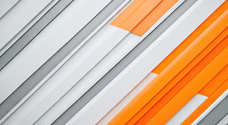 A modern background with diagonal lines in gray, orange, and white colors. The design is minimalist yet elegant, perfect for showcasing products or featuring text on the screen. It features a sleek color scheme that adds sophistication to your presentation. --ar 78:43 --v 6.1 Job ID: 27ffdca7-191e-432c-bb79-1363f673c7f3の素材
