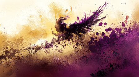 Abstract:** Design a musical score visualized as a colorful, chaotic painting, representing the emotional crescendo of an epic, unheard symphony --chaos 30 --ar 16:9 --v 6.1 Job ID: cee2f55d-178c-4620-b2be-3c6a9d8025f2の素材