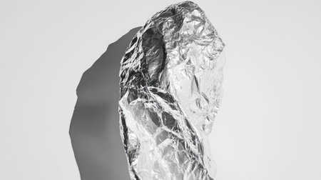 Render a crumpled paper transforming into a crystallized, multi-faceted object that shines, standing out from the white --chaos 30 --ar 16:9 --v 6.1 Job ID: 4cc964db-3185-40b2-8004-41467735e375の素材