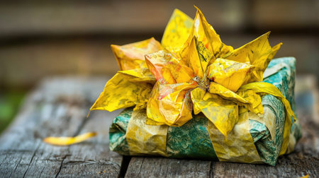 Picture a crumpled and forgotten piece of wrapping paper, displayed to highlight the meaning of gift-giving --chaos 30 --ar 16:9 --v 6.1 Job ID: 7c5145e4-ba5b-4186-9e17-07e6506b570dの素材