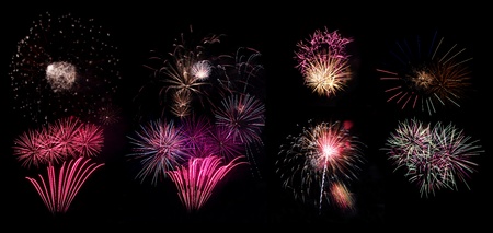 Collection of high resolution fireworks part 2の写真素材