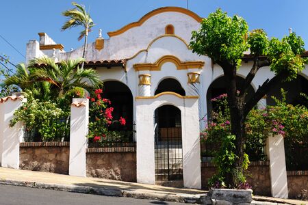 19th - century European building of downtown Asuncion, Paraguay, South Americaのeditorial素材