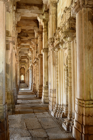 Champaner - Pavagadh Archaeological Park is a historical city in the state of Gujarat. Inside the Jama Masjid mosque. UNESCOのeditorial素材