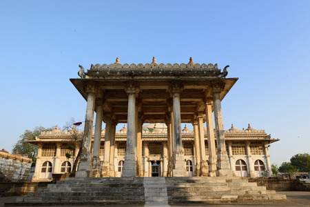 Sarkhej Roza is a located in the village of Makaraba, near  Ahmedabad in Gujarat state, India. The picture presents Sarkhej Roza most unique architectural complexes of Ahmedabadのeditorial素材
