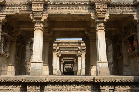 Adalaj Stepwell is a Hindu water building in the village of Adalaj, Ahmedabad, close to town in the Indian state of Gujarat.のeditorial素材
