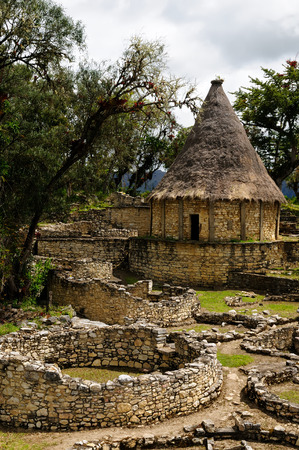 Peru, Kuelap matched in grandeur only by the Machu Picchu, this ruined citadel city in the mountains near Chachapoyas. Peruのeditorial素材