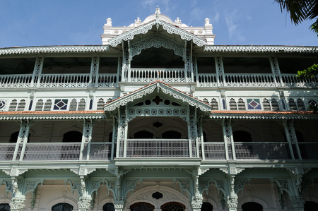 Typical example of an architectural style in Stonetown on Zanzibar,  Tanzaniaのeditorial素材